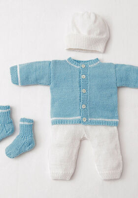 JAKKE, BUKSER, HUE OG STRØMPER Cool Wool Baby fra Lana Grossa