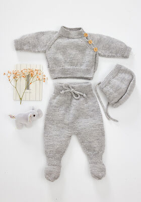 SLÅ-OM-JAKKE Cool Wool Baby fra Lana Grossa