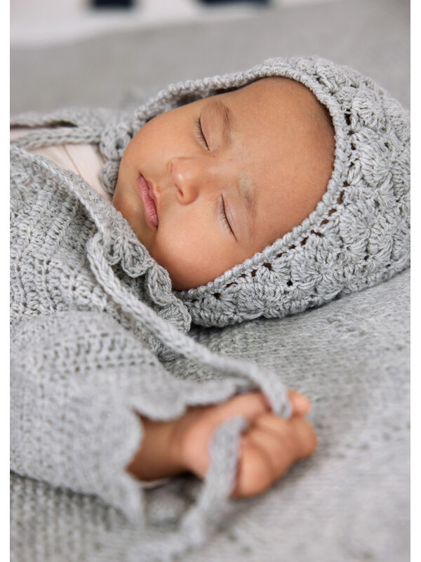 Lana Grossa HÆKLET HUE Cool Wool Baby - Hækleopskrift (DK)