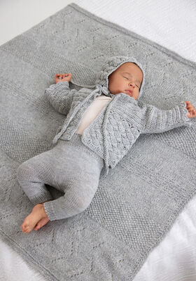 HÆKLET JAKKE Cool Wool Baby fra Lana Grossa