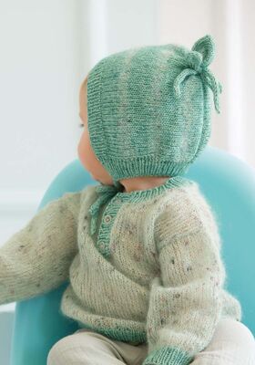 HUE Natural Superkid Tweed & Ecopuno fra Lana Grossa