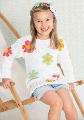SWEATER BLOMSTER Organico fra Lana Grossa