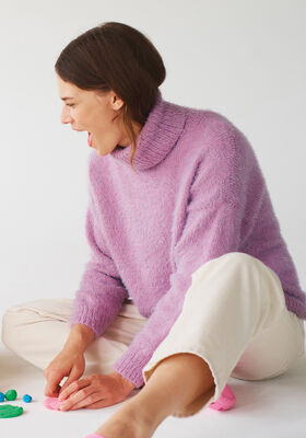 PULLOVER Per Fortuna & Cool Wool Lace - Strikkeopskrift (SE) fra Lana Grossa