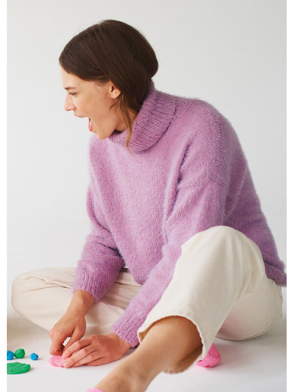 Lana Grossa PULLOVER Per Fortuna & Cool Wool Lace - Strikkeopskrift (SE)