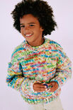 Lana Grossa PULLOVER Confetti - Strikkeopskrift (DK)
