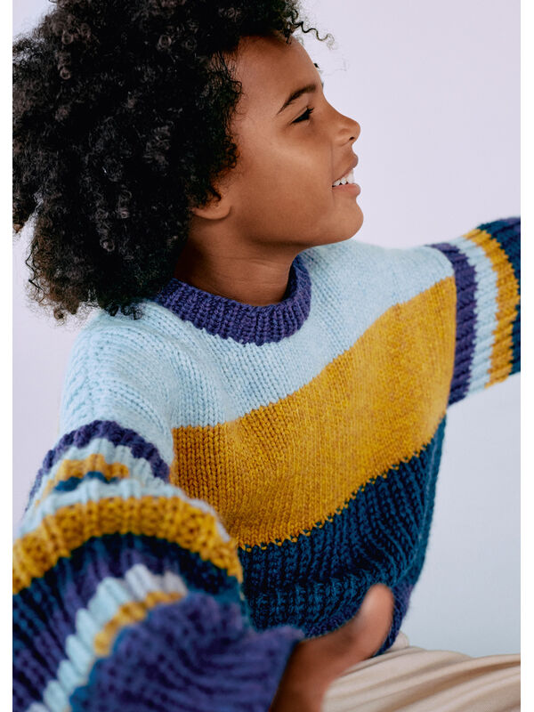 Lana Grossa PULLOVER Cool Merino Big - Strikkeopskrift (SE)