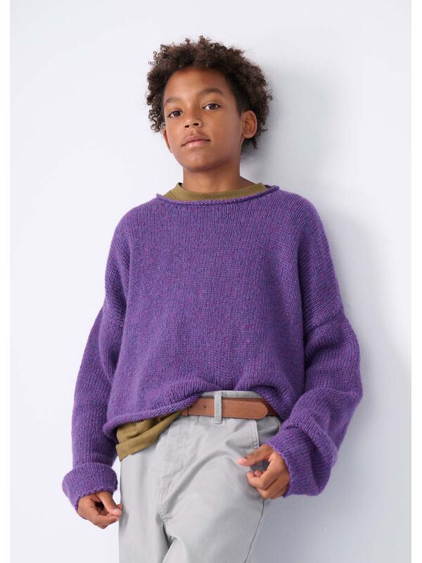 Lana Grossa PULLOVER Cool Merino - Strikkeopskrift (SE)