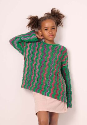 PULLOVER Colorissimo & Ecopuno - Strikkeopskrift (SE) fra Lana Grossa