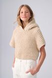 Lana Grossa HOODIE-SLIPOVER Twinny - Strikkeopskrift (SE)
