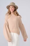 Lana Grossa PULLOVER Soffio & Setasuri - Strikkeopskrift (SE)