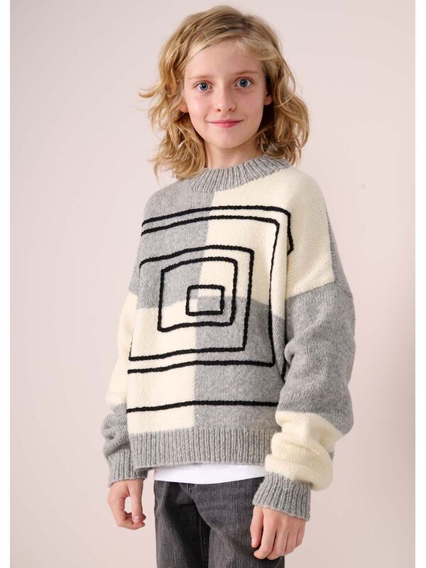 Lana Grossa PULLOVER Cool Merino - Strikkeopskrift (SE)