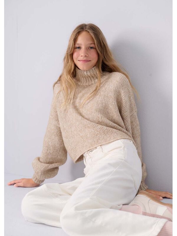 Lana Grossa KORT PULLOVER Twinny - Strikkeopskrift (SE)