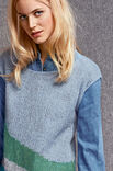 Lana Grossa TUNIKA MED FARVEFELTER Silkhair