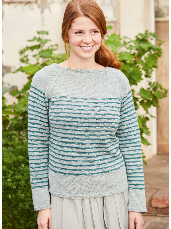 Lana Grossa RAGLANPULLOVER Landlust Sommerseide - Strikkeopskrift (NO)