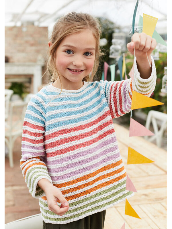 Lana Grossa RAGLANPULLOVER Landlust Sommerseide - Strikkeopskrift (NO)