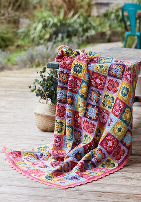 GRANNY-PLAID Landlust Sommerseide - Strikkeopskrift (NO) fra Lana Grossa