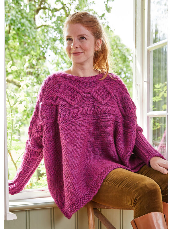 Lana Grossa SWEATER Landlust Winterwolle - Strikkeopskrift (SE)