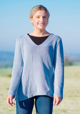 SWEATER Landlust Sommerseide - Strikkeopskrift (SE) fra Lana Grossa