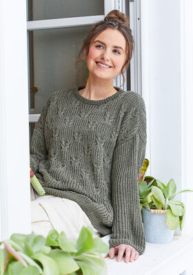 PULLOVER Landlust Sommerseide - Strikkeopskrift (SE) fra Lana Grossa