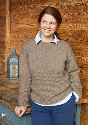 PULLOVER Landlust Alpaka Merino 160 - Strikkeopskrift (SE) fra Lana Grossa