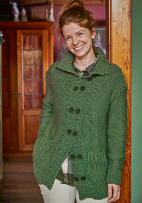 JAKKE (DAME) Landlust Alpaka Merino 160 - Strikkeopskrift (SE) fra Lana Grossa