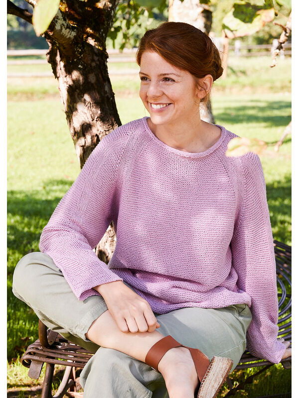 Lana Grossa PULLOVER Landlust Sommerseide - Strikkeopskrift (SE)