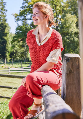T-SHIRT Landlust Sommerseide - Strikkeopskrift (SE) fra Lana Grossa