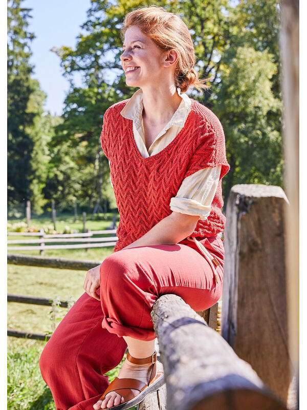Lana Grossa T-SHIRT Landlust Sommerseide - Strikkeopskrift (SE)