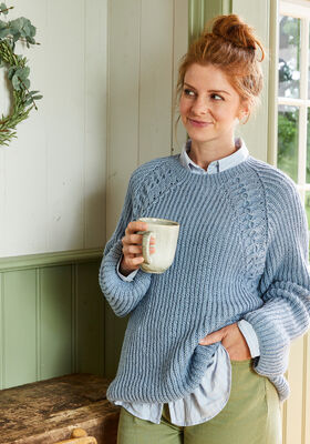 PULLOVER Landlust Alpaka Merino 160 - Strikkeopskrift (SE) fra Lana Grossa