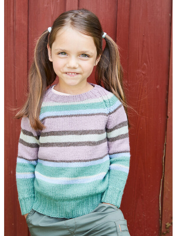 Lana Grossa PULLOVER (BØRN) Landlust Alpaka Merino 160 - Strikkeopskrift (SE)