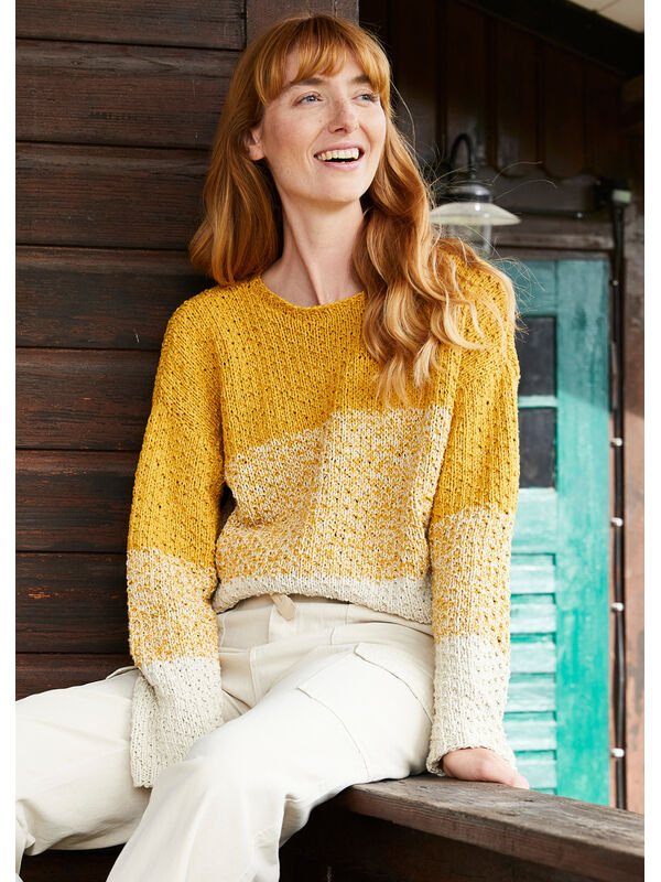 Lana Grossa PULLOVER Landlust Sommerseide - Strikkeopskrift (SE)