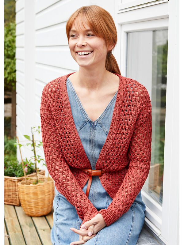 Lana Grossa CARDIGAN Landlust Baumwolle - Strikkeopskrift (SE)