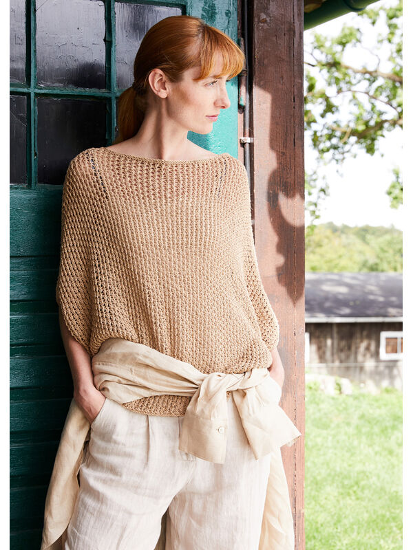 Lana Grossa PULLOVER Landlust Sommerseide - Strikkeopskrift (SE)