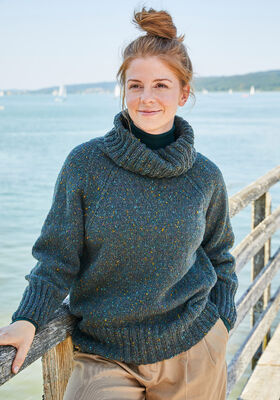 PULLOVER Landlust Soft Tweed 180 - Strikkeopskrift (SE) fra Lana Grossa