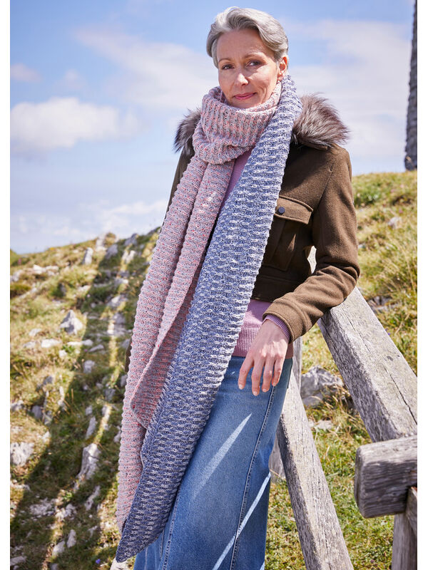 Lana Grossa TØRKLÆDE Landlust Soft Tweed 180 - Strikkeopskrift (SE)