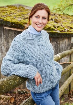 PULLOVER Landlust Winterwolle - Strikkeopskrift (SE) fra Lana Grossa