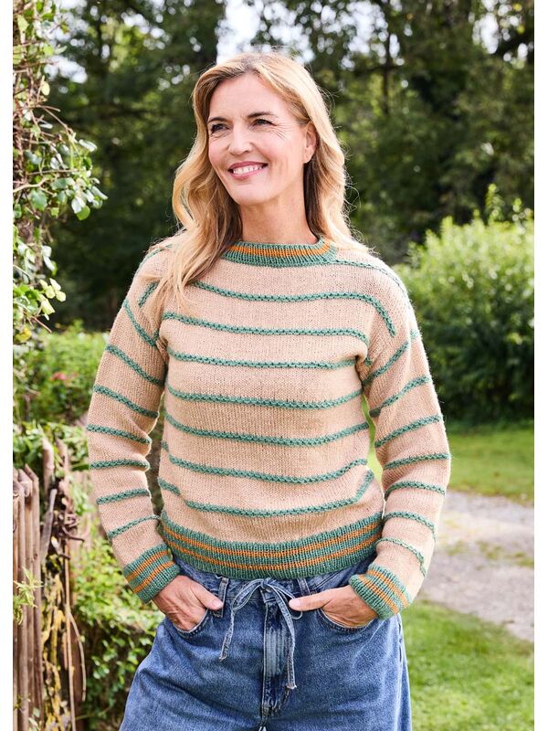 Lana Grossa PULLOVER Landlust Alpaka Merino 160 - Strikkeopskrift (NO)