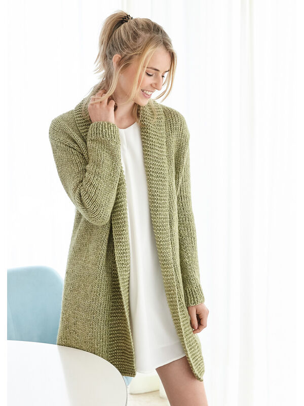 Lana Grossa CARDIGAN Landlust Winterwolle - Strikkeopskrift (SE)