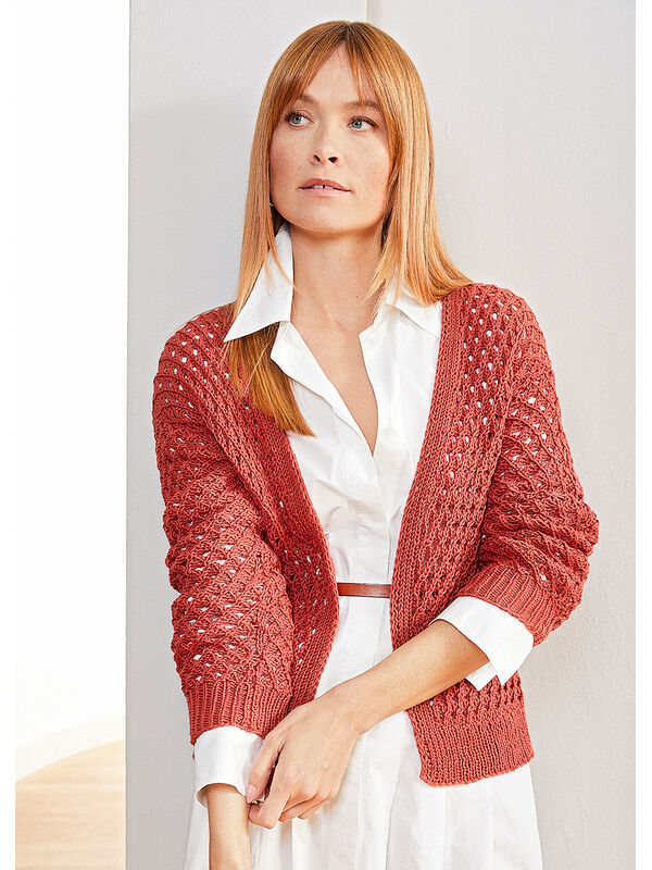 Lana Grossa CARDIGAN Landlust Baumwolle - Strikkeopskrift (SE)