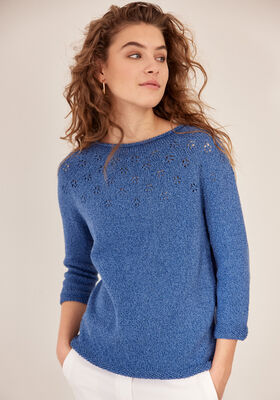 SWEATER Landlust Sommerseide - Strikkeopskrift (SE) fra Lana Grossa