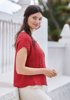 T-SHIRT Landlust Sommerseide fra Lana Grossa