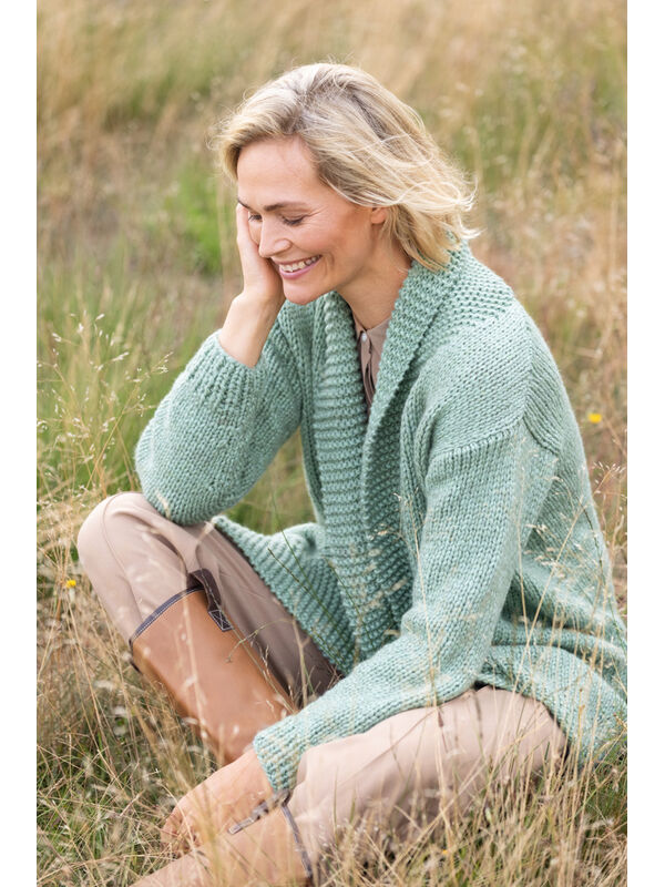 Lana Grossa CARDIGAN Landlust Winterwolle - Strikkeopskrift (SE)