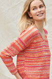 Lana Grossa V-HALS SWEATER A Mano