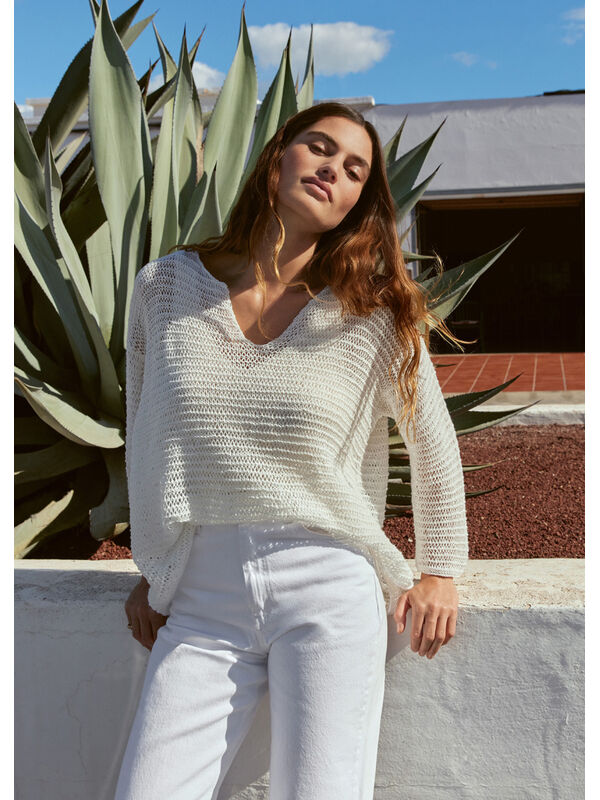 Lana Grossa PULLOVER Linissimo - Strikkeopskrift (DK)
