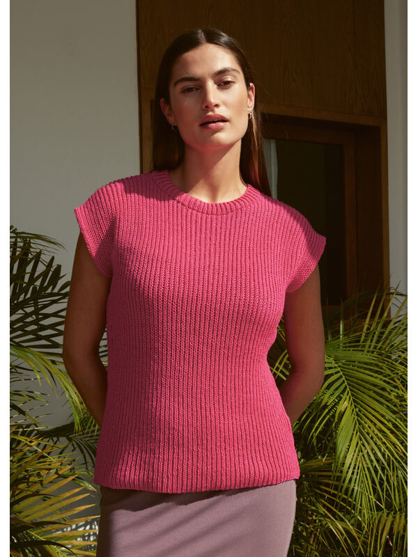 Lana Grossa T-SHIRT Cotton Wool - Strikkeopskrift (SE)