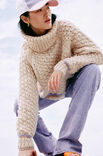 Lana Grossa PULLOVER Lovely Cotton (lala Berlin) & Brillino - Strikkeopskrift (SE)