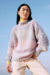 Lana Grossa PULLOVER Brushy & Brushy Print (lala Berlin) - Strikkeopskrift (SE)
