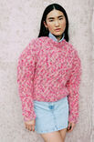 Lana Grossa PULLOVER Brushy Print (lala Berlin) - Strikkeopskrift (SE)