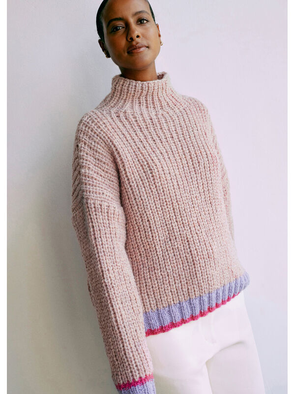Lana Grossa PULLOVER Lala Berlin Lovely Cotton - Strikkeopskrift (SE)
