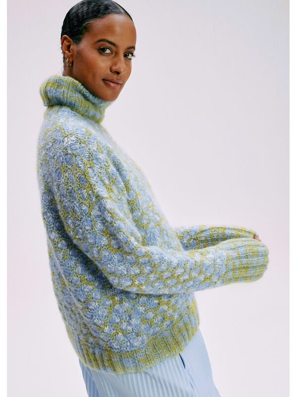 Lana Grossa PULLOVER Lala Berlin Smoothy & Lala Berlin Buffy - Strikkeopskrift (SE)